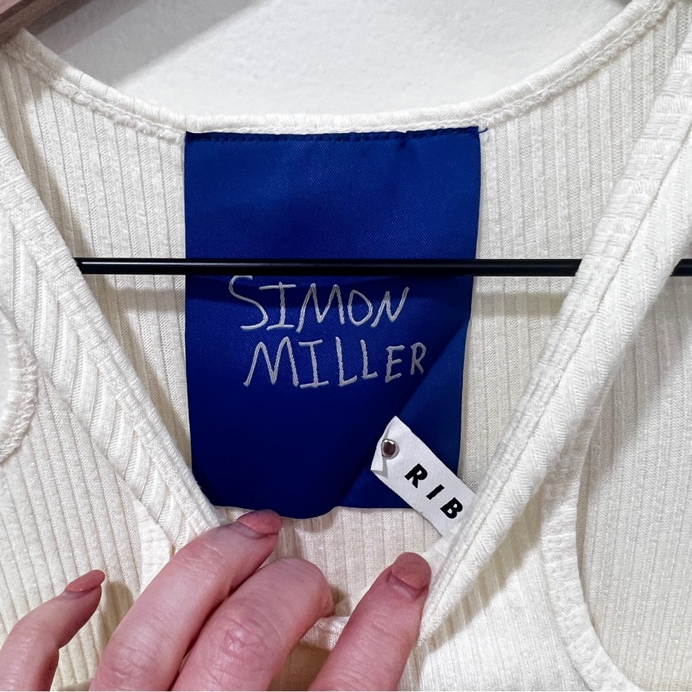 NWT SIMON MILLER Anz Cut-Out Bodycon Dress size large - Picture 9 of 11